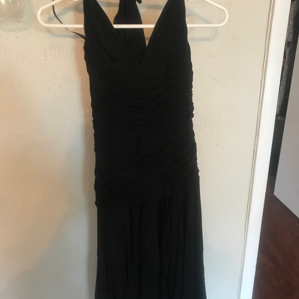 BCBG Black halter dress